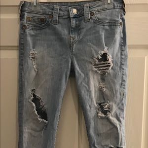 True religion distressed jeans